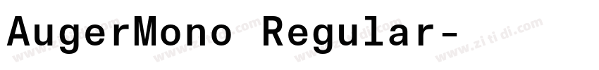 AugerMono Regular字体转换